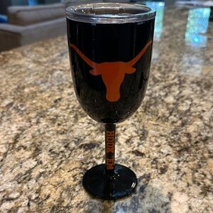 UT Longhorns Wine Wine Glass